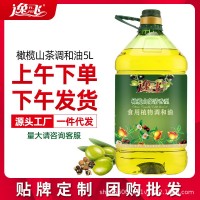 特價(jià)5升逸飛橄欖山茶調和油植物食用油一件代發(fā)