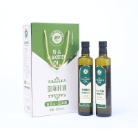 產(chǎn)地貨源廠(chǎng)家直供一級冷榨亞麻籽油月子油禮盒裝新品量大價(jià)優(yōu)