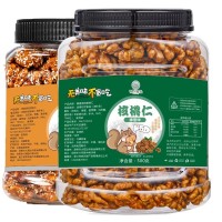 七采樹(shù)森云南特產(chǎn)500g芝麻蜂蜜琥珀紙皮核桃仁罐裝堅果炒貨零食