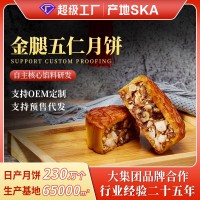 廣式月餅批發(fā) 東莞廠(chǎng)家金腿五仁月餅 中秋節日禮品禮盒 傳統糕點(diǎn)